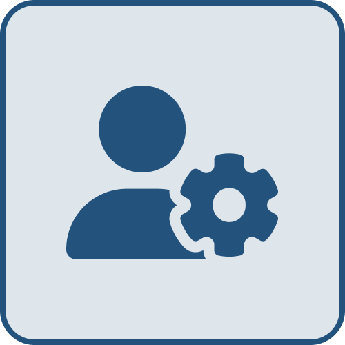 Icône libre-service utilisateur