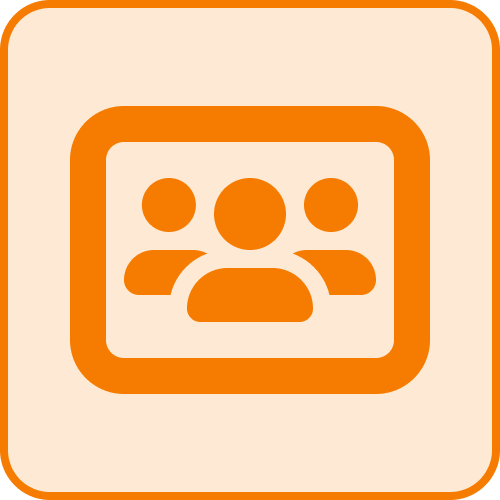Icono de equipo cuadrado