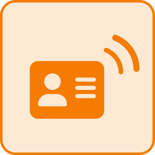 Icono de fichaje tarjeta NFC