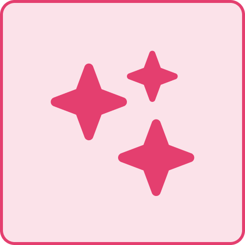 Icono de rosa brillos