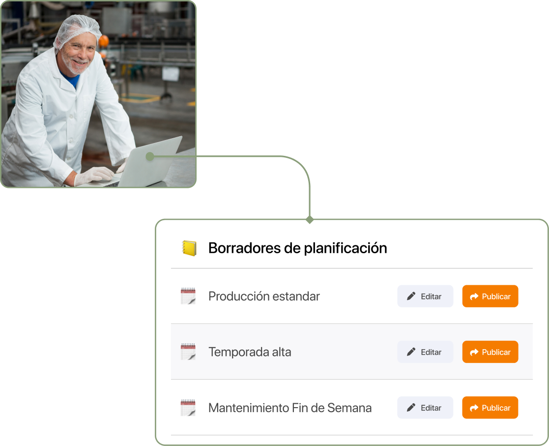Mujer revisando el historial de fichajes en la aplicación de control y fichaje digital
