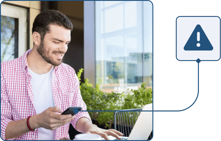 ç Captura de hombre movil incidencia idiomas en TramitApp