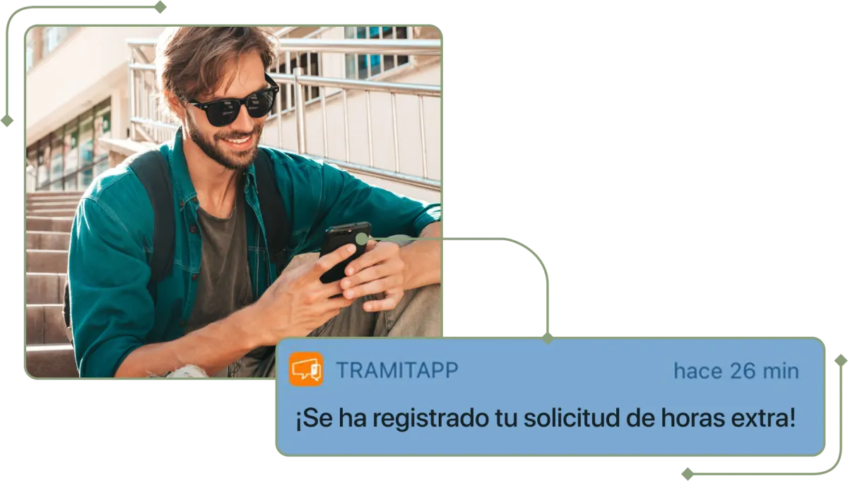 Notificación automática de horas extra