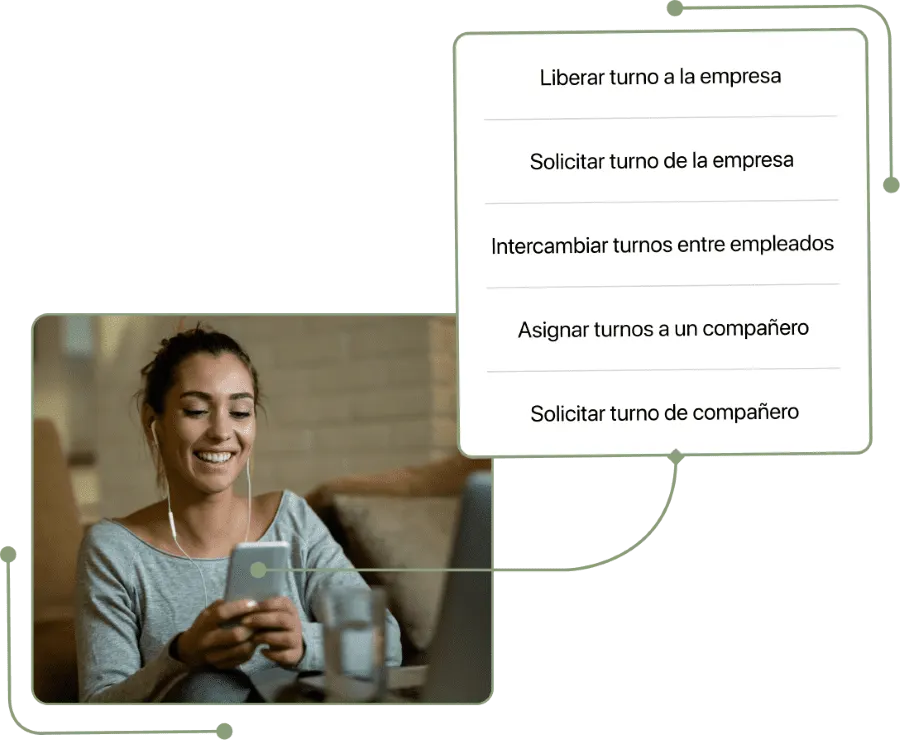 Opciones de teletrabajo y fichaje remoto