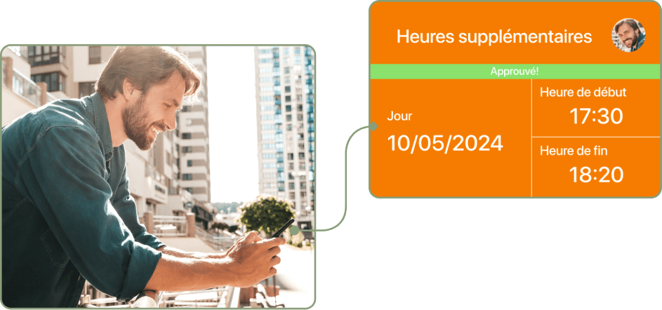 Captura de tramite horas extra FR en TramitApp
