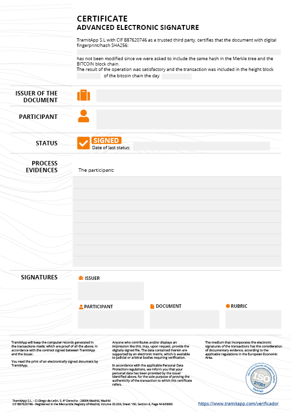 Advanced electronic signature