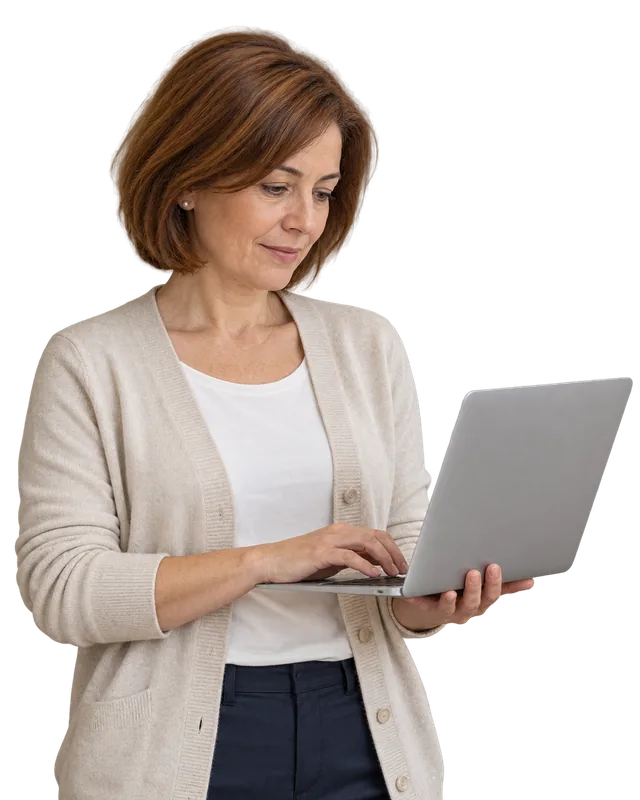 Administrator uploading company documents to TramitApp's document management software