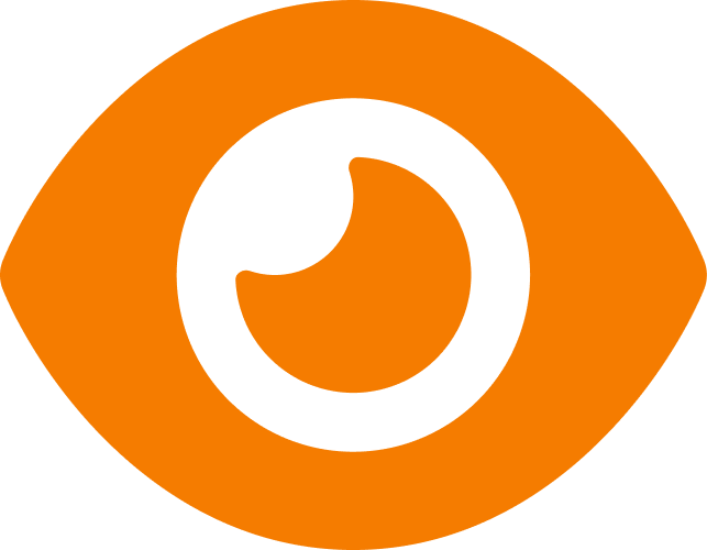 Icono de eye orange