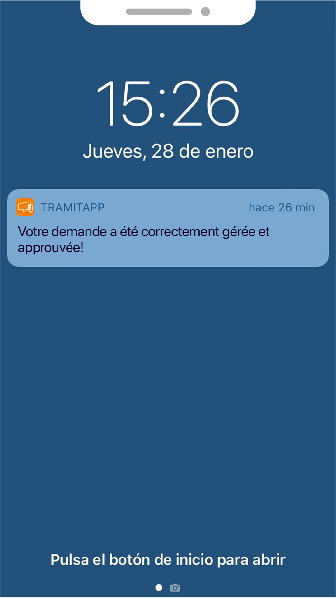 Notification rtt