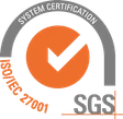 Certificat ISO/IEC 27001 de sécurité de l’information délivré par SGS