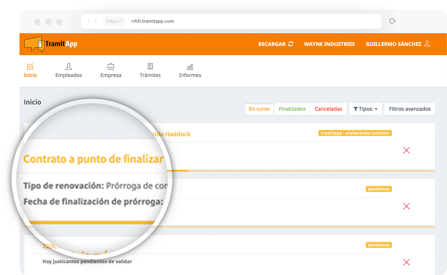 Recordatorios para la Gestión de Recursos Humanos TramitApp Control Horario te recuerda las fechas de los trámites de Recursos Humanos