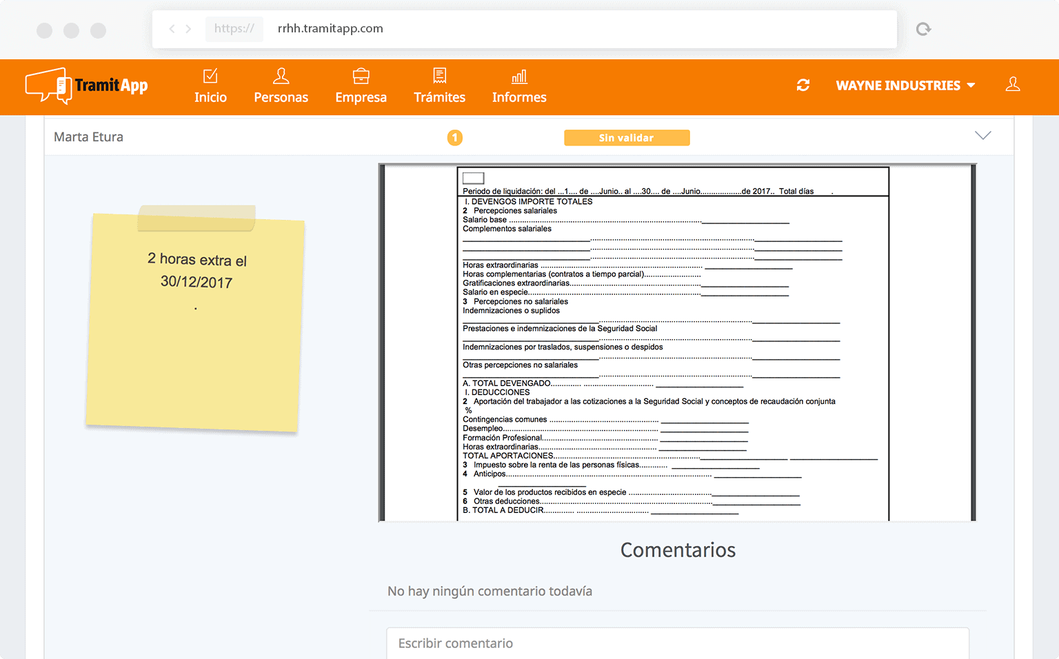 Consolidación de horas extra como incidencia que se verá reflejada en nómina recordatorio de horas extra para generar la nómina
