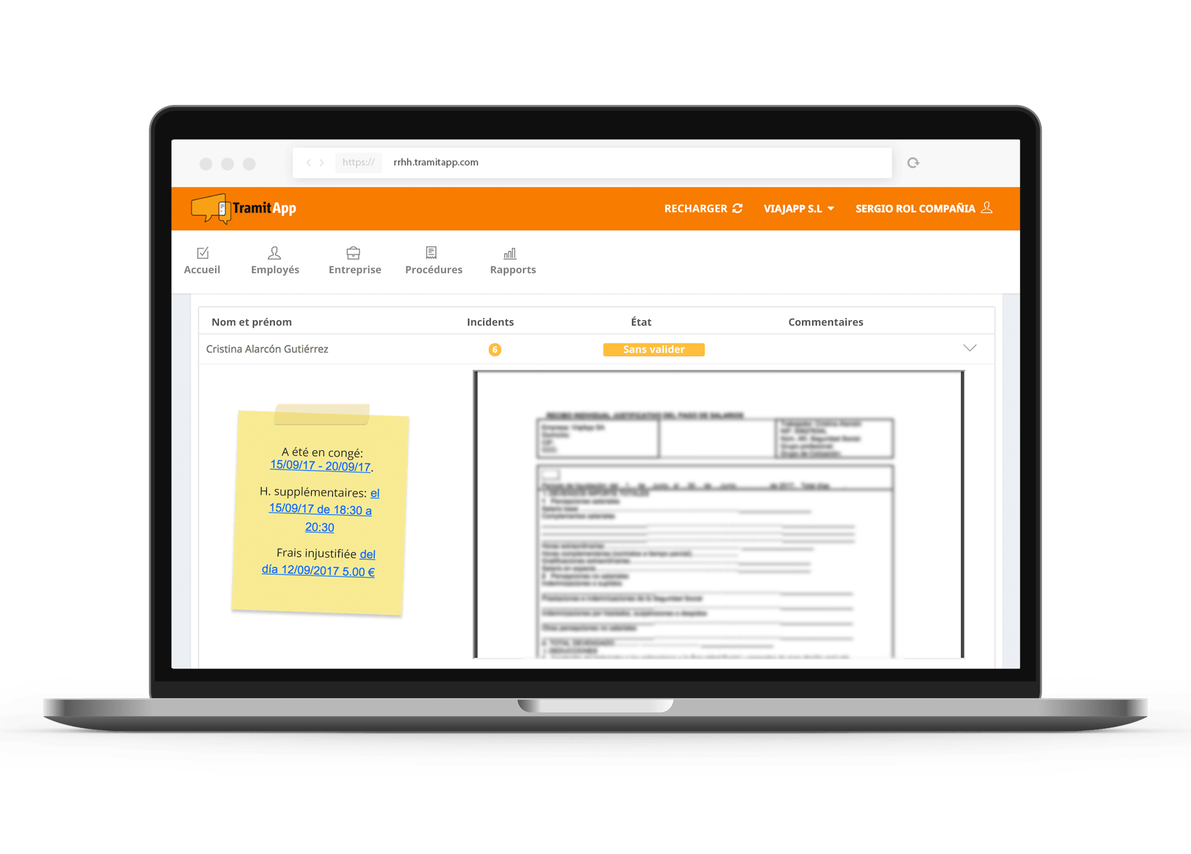 Gestion de bulletins de paie en ligne