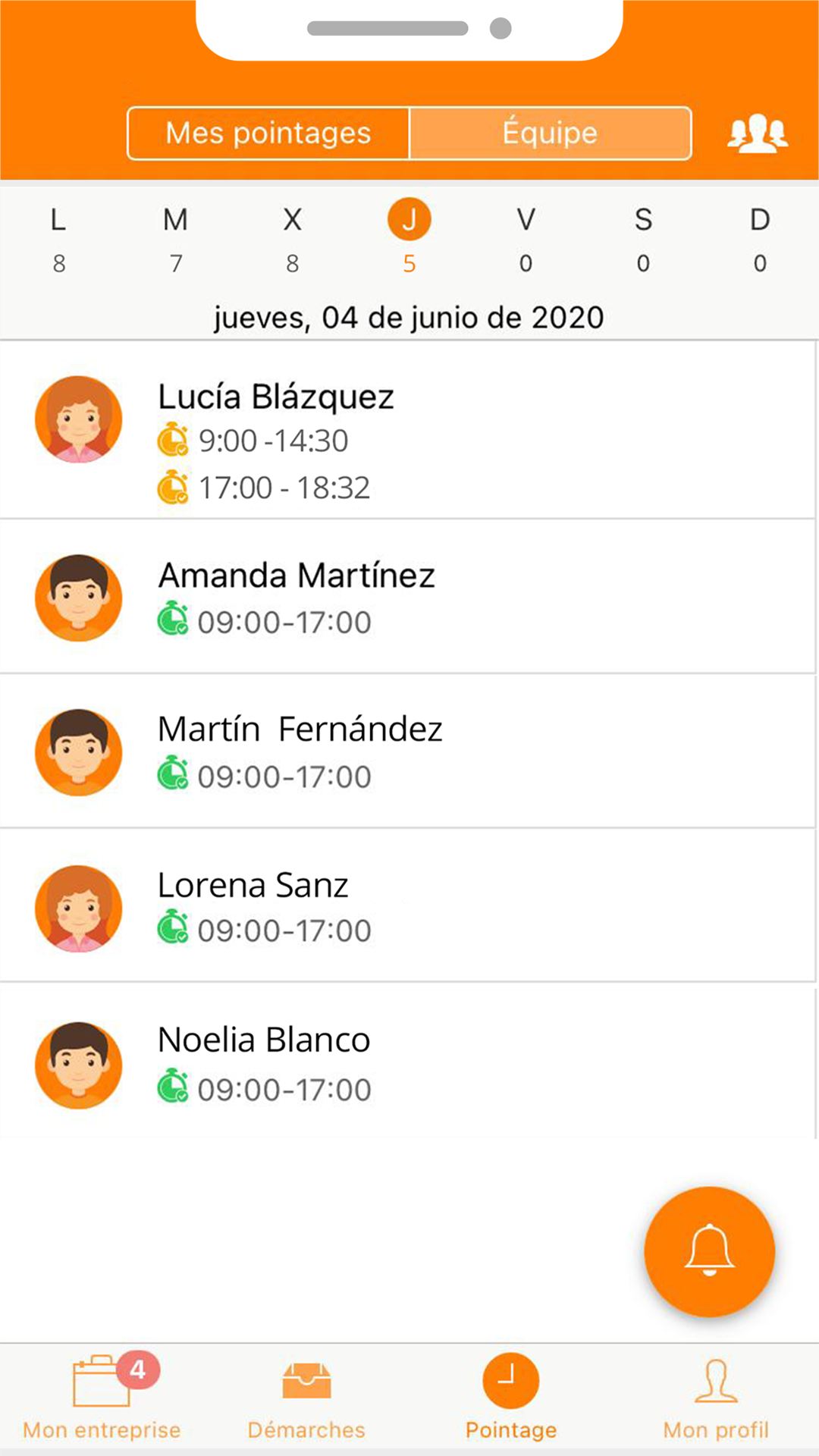 pointages_equipe