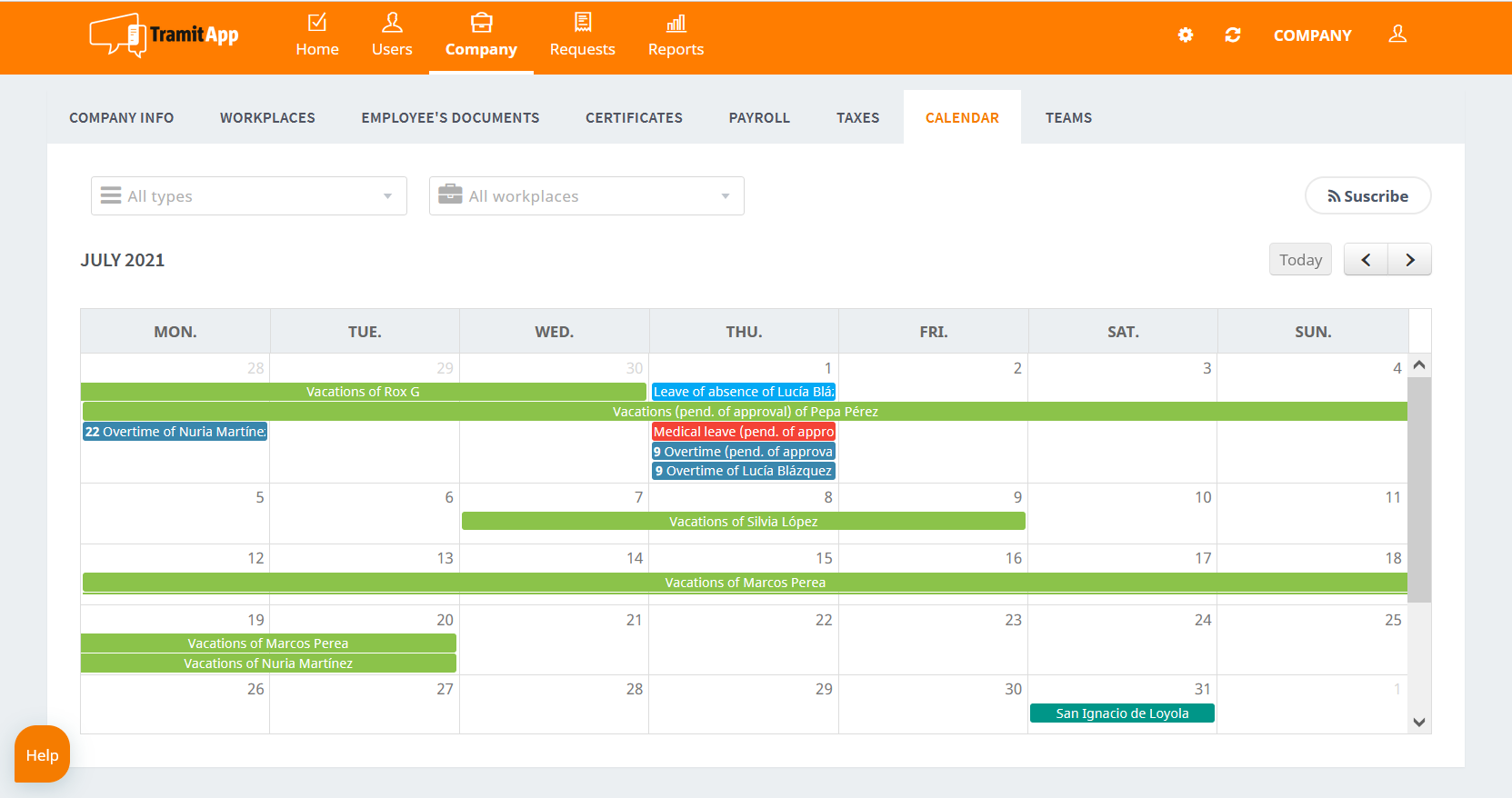 calendar